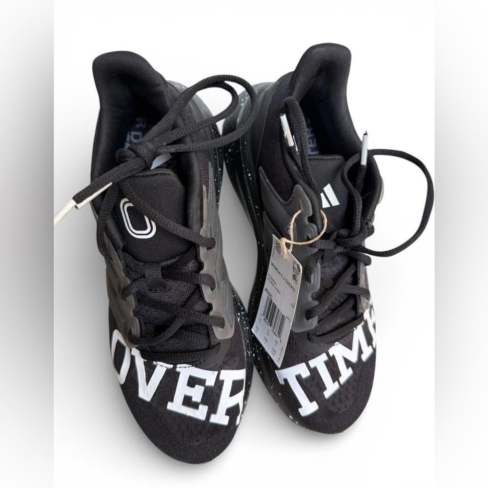 NWT! OVERTIME X ADIDAS YOUTH JUNIOR KIDS ULTRARUN 5 SNEAKERS Black